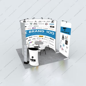Stand d'exposition portable Tissu de tension modulaire Toile de fond publicitaire Présentoir de <span class=keywords><strong>salon</strong></span> commercial - Product Image 4