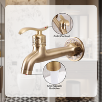 Robinet décoratif en laiton pour jardin/mélangeur d'eau pour machine à laver