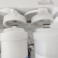 Filtre minéral à 6 étapes Système de purification de l'eau 600GPD Membrane et filtre RO intégrés Source Filtre purificateur d'eau domestique