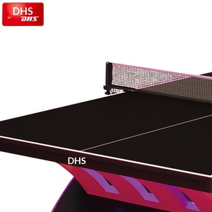 Mesa <span class=keywords><strong>de</strong></span> Tenis <span class=keywords><strong>de</strong></span> Mesa DHS Red Double Happiness, Tienda <span class=keywords><strong>Oficial</strong></span>, Modelo Paris Rainbow, Profesional, Estándar <span class=keywords><strong>de</strong></span> Competición para Interiores - Product Image 5