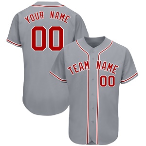 Jersey de béisbol con impresión por sublimación y botones personalizados al por mayor - Product Image 2
