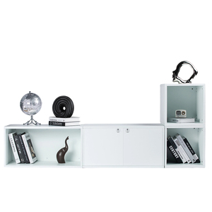 Hiện đại nhôm tổ ong Bảng điều chỉnh miễn phí kết hợp tủ sách độc đáo khối lập phương mô-đun Kệ Sách thiết kế - Product Image 5