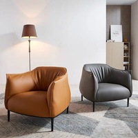 Design italien siège unique accoudoir cuir tufté canapé chaise ensemble moderne loisirs maison bureau salon chambre appartement