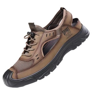 Scarpe da guida Casual da <span class=keywords><strong>uomo</strong></span> alla moda estive da esterno comode sandali con lacci cavi traspiranti con punta chiusa - Product Image 5