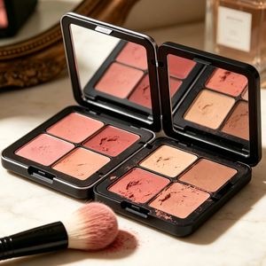 Palette de fards à joues crème 12 couleurs, ensemble de maquillage mat pour le contour et les joues, cosmétiques de beauté pour le visage à haute pigmentation pour femmes - Product Image 4