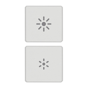 Two <b>Button</b> Flat Dimmer Switch White 3.5 In Length 6.5 In Width 1.5 In Height For Wall Installation - Product Image 1