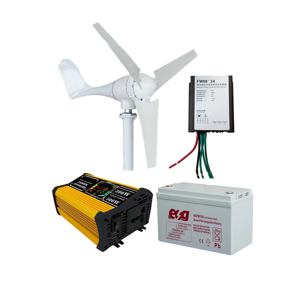 ESG 100% full power home use off grid Horizontal Axis 300w 500w 600w wind turbine system