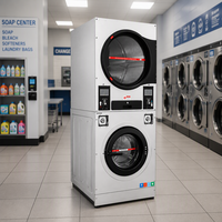 Coin QR Code Card Operated Washing Machine Self Service Commercial Washer Laundry Machinery for Hostel