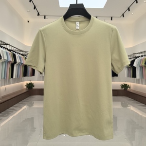 Skin Friendly Cotton Blend Solid Blank Short Sleeve Round Neck T <strong>Shirt</strong> Custom Print Multi Color Basic Summer Men Garment - Product Image 4