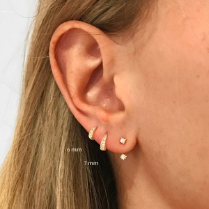 <span class=keywords><strong>ROXI</strong></span> Orecchini a Cerchio in Argento Sterling 925 Placcato Oro 18K, 6/7/8mm, Regalo per Donne, Vendita all'Ingrosso - Product Image 3