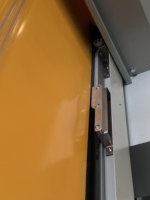 Porte à enroulement rapide automatique en PVC avec fermeture éclair, fonction anti-collision, pour usage industriel intérieur