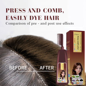 Shampoo e Crema Colorante Permanente con Estratto di Oliva, Pettine e Spazzola in Plastica per Uso Professionale e Domestico, Formula a Base di Erbe - Product Image 2