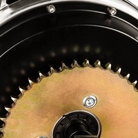 Motor Hub DC Brushless Magnet Permanen 72V 3000W Tahan Air Ganda 17 Inci YM Daya Tinggi untuk Sepeda Motor Listrik