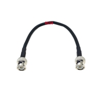 Connecteur à sertir RG58 BNC mâle Q9 50ohm RF coaxial Pigtail Jumper 10A Courant nominal Cuivre Contact PVC Logement IP67 Lot 50
