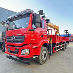 Grue télescopique montée sur camion Shacman 6X4 à plateau pour la manutention de matériaux en montagne - Product Image 6