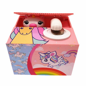 Nueva Alcancía Creativa de Resina con Forma de Gato, Juguetes para Niños, Roba Dinero, Come Dinero, Forma Rectangular, Venta al por Mayor Transfronteriza - Product Image 5