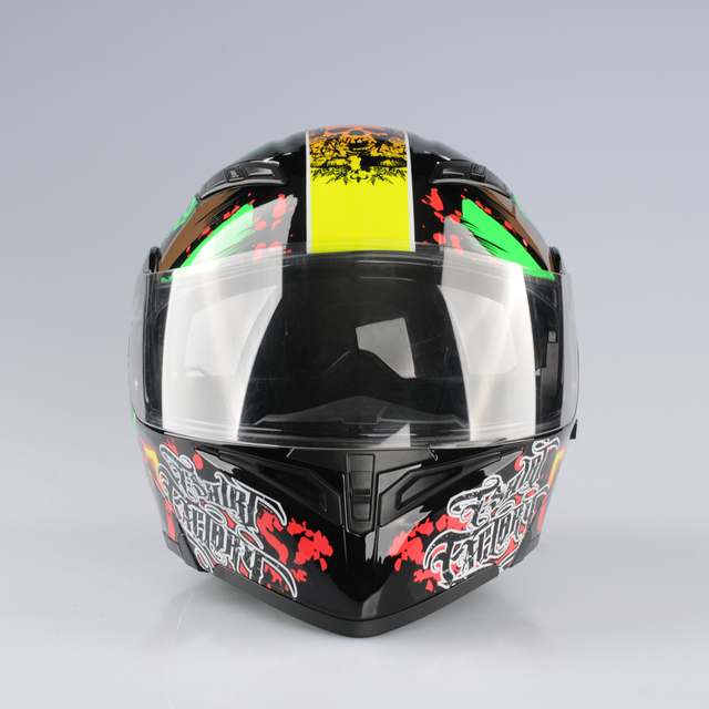 Motorcycle Helmets Modular Flip up Double Visors Helmet Full Face Casque Moto Racing Motocross DOT Motocicleta Casco