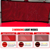 Couverture de luminothérapie infrarouge proche à 1280 LED rouges 660nm 850nm, tapis de thérapie corporelle complète pour améliorer le sommeil, appareil de bien-être à domicile, direct usine