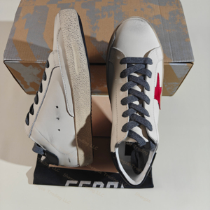 Chaussures de sport plates unisexes rétro GGBD de haute qualité en cuir véritable avec étoile à cinq branches, confortables, pour le printemps, l'automne et l'hiver, vente directe d'usine - Product Image 2