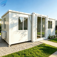 Maison conteneur préfabriquée extensible tout-en-un avec aménagement intérieur pour la vie en extérieur et l'utilisation comme entrepôt