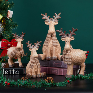 Ornamento in resina di cartone animato regalo di Natale soggiorno TV Cabinet decorazione per la casa artigianato decorazione del nuovo anno - Product Image 2