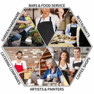 Delantal personalizado logotipo bordado alta calidad fábrica promocional impermeable Chef cocina delantales personalizados para mujeres - Product Image 3