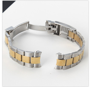Bracelet de montre en acier inoxydable massif haut de gamme 20mm 21mm maillons à vis réglables fermoir jubilé pour montres de plongée RLX - Product Image 3