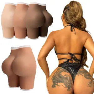 Plus Size Shapers Silicone Big Hips Open Style Silicone Butt Thickening Fake Butt And Hips Panties Transgender Shaper For Woman