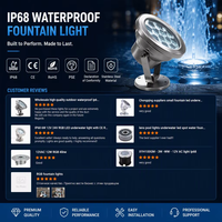 Luminaire LED Submersible pour Piscine, Effet Cascade, IP68 3000K SS304, Vente en Gros Direct Usine