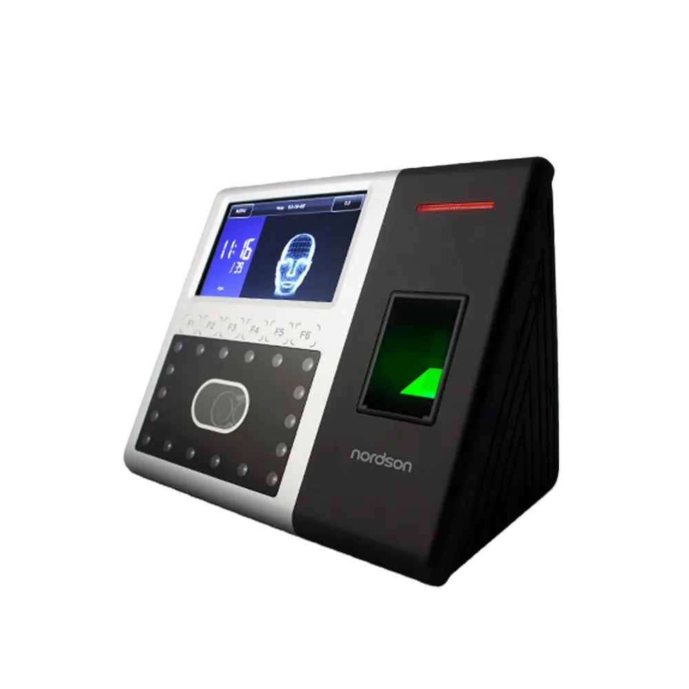 Dispositivo Nordson Fingerprint Face time comparecimento para controle de acesso