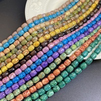 Perles en pierre naturelle Jinstone de couleurs mélangées, 8x10mm, forme baril irrégulière, pour la fabrication de bijoux DIY, bracelets et colliers, vente en gros
