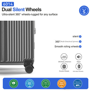 Set di 3 Valigie SOKOK <span class=keywords><strong>con</strong></span> Robusto Telaio in Alluminio e Lucchetto TSA, Bagagli da Viaggio di Grande Capacità per Vacanze - Product Image 5