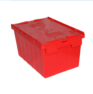 Công Nghiệp Kho Nhựa Di Chuyển Crate Nest Lưu Trữ Đính Kèm Nắp Container Chuyến Đi Vòng Tote Hậu Cần Hộp Cho Di Chuyển Công Ty - Product Image 6
