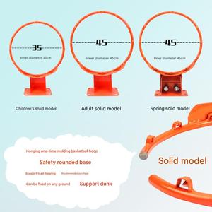 Solido <span class=keywords><strong>canestro</strong></span> da <span class=keywords><strong>basket</strong></span> portatile 35cm Standard con telaio in acciaio <span class=keywords><strong>diametro</strong></span> 16mm accessori per cestini - Product Image 4