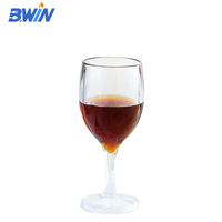 Vente en gros de verres à vin en plastique PC avec logo personnalisé pour restaurant