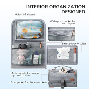Nova Bolsa Organizadora Multifuncional Oxford para Bebê com Berço Portátil, Grande Capacidade, Impermeável, Ultra Macia e Respirável - Product Image 3