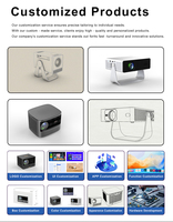 Projecteur de cinéma maison mini ultra-fin Android 9 1080P 200 ANSI Lm Mise au point automatique LCD HD Projecteur intelligent pour le divertissement en chambre