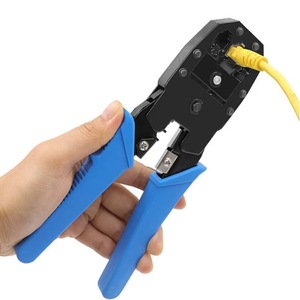 Network Crimper <b>Tool</b> JHS200 Alloy Steel <b>Wire</b> Stripper Cutter Front Entry Diy Multi Function - Product Image 1