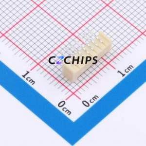 HCZZ0570-7 Wire-to-Board Pin Header Bent Lead Through Hole,P=1.25mm Connector 1x7P 1.25mm Right Angle Insert PicoBlade (MX 1.25) - Product Image 2