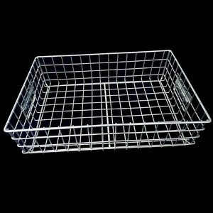 Panier de rangement de cuisine en acier inoxydable à mailles rectangulaires - Panier de désinfection moderne et écologique multi-usages - Product Image 3