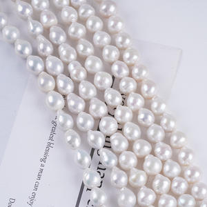 Perlas de Agua Dulce Naturales de Zhuji, 9-11 mm, Edison, Blancas, Sueltas, Material Semiterminado para Collares - Product Image 3