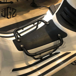 Portapacchi Anteriore Moto CNC Staffa Sportiva Scaffale Borsa a Rete Accessori Argento per <span class=keywords><strong>VESPA</strong></span> GTS 125 150 200 <span class=keywords><strong>250</strong></span> 300 <span class=keywords><strong>GTV</strong></span> 300 Ricambi - Product Image 2