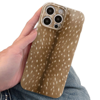 Nouvelle coque de téléphone portable rigide en PC avec impression photo léopard populaire pour iPhone X Xr Xs 11 12 13 14 15 16 17 18 Pro Max