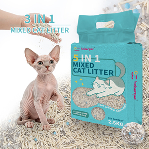 Litière personnalisée à base de Tofu, Bentonite, Manioc, Bicarbonate de Soude et Polymère – Mélange Cinq Ingrédients Anti-Odeur, Anti-Adhérent, Agglomération Rapide - Product Image 1