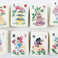 Tuiles de Mahjong Modernes de Luxe en Acrylique Nacre Naturelle, Ensemble Standard Complet, Design Transparent, 1 Paire MOQ, Blind