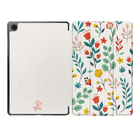 Kustom casing Tablet PU untuk Samsung untuk Galaxy Tab A11 Plus A9 + S11 S10 lite S10 FE S9 S8 S6 Lite berdiri lipat dengan jelas belakang