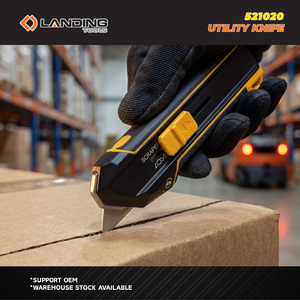 Cuchillo Multiusos 3 en 1 de Alta Resistencia 521020 con Cambio de Cuchilla por Botón, 5 Cuchillas, Raspador y Abrelatas para Cortar Cajas, Manualidades y Bricolaje - Product Image 3
