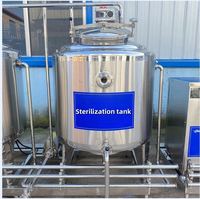 Prix usine Réservoir 100 litres Machine de pasteurisation de jus de fruits Acier inoxydable 304 Pasteurisateur automatique de lait à vendre