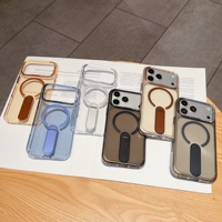 iPhone Diamond Telefoonhoesje 2026 Nieuw Design 2.3MM PC Anti-Vergeliging Transparante Hoesje voor iPhone 18 Pro Max 17 16 15 14 S25 FE S26