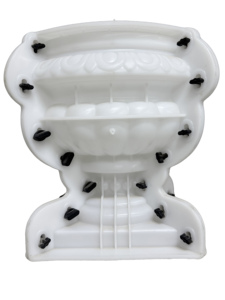 Venta al por mayor de moldes de plástico para macetas de hormigón, <span class=keywords><strong>maceta</strong></span> de cemento prefabricada redonda decorativa escultórica para jardín Modelos de estilo europeo. - Product Image 3